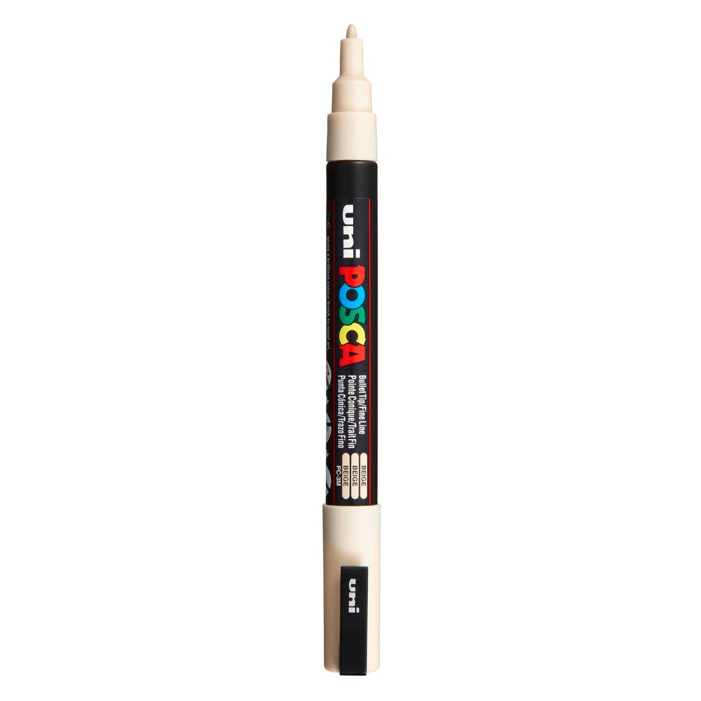 Posca Uni pc3m acrylmarker beige - ronde punt tot 1,3 mm