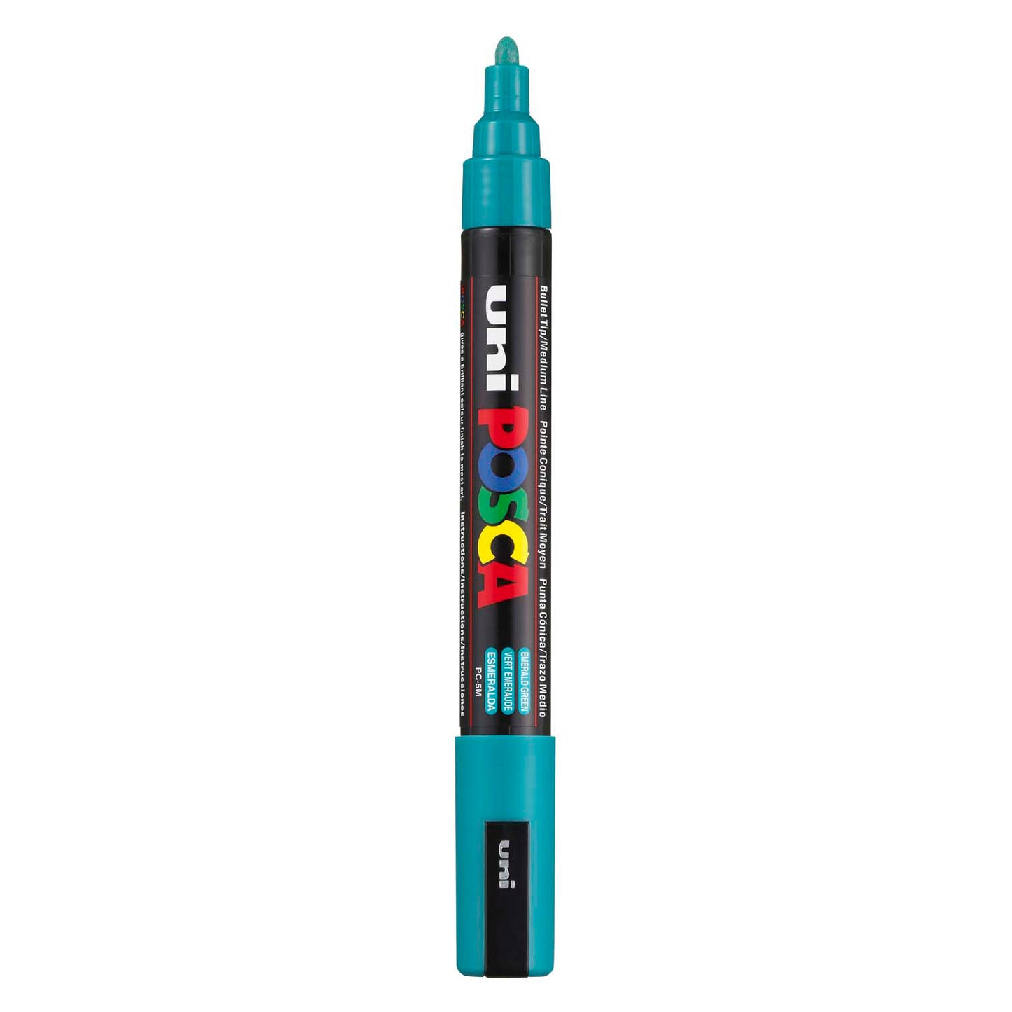 Uni Posca verfmarker pc5m smaragd groen - conische punt 2,5 mm