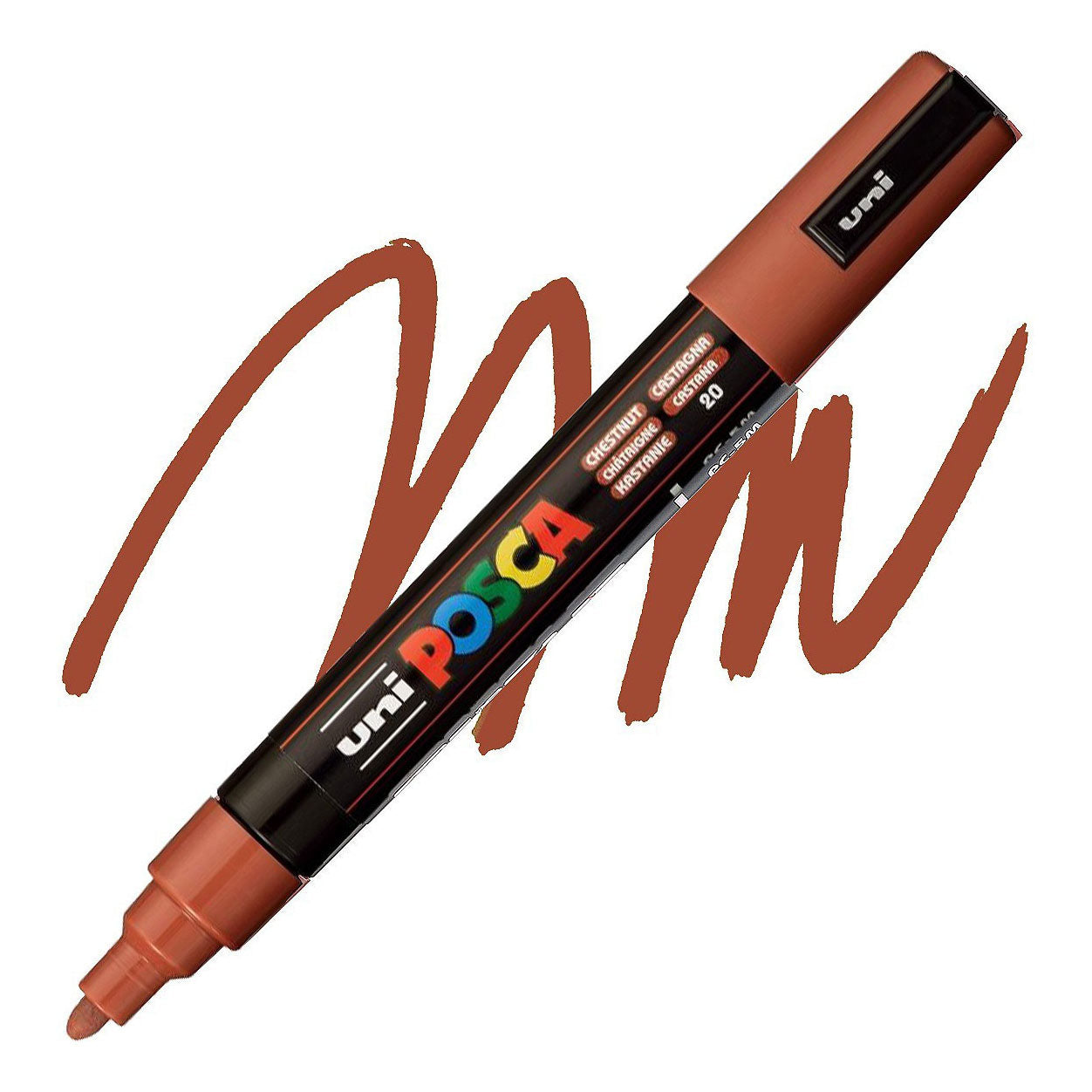 Uni Posca verfmarker 5m ronde kastanje