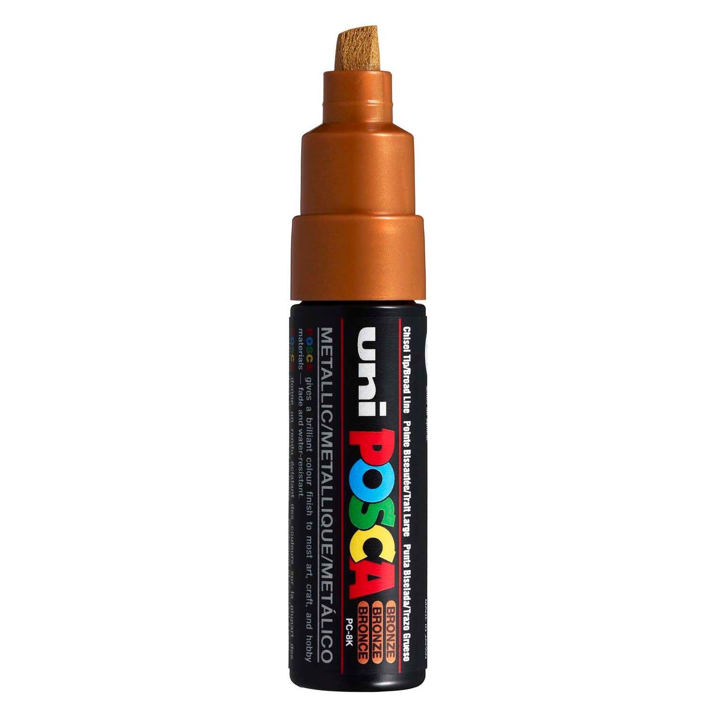 Uni Posca verfmarker 8k brons - beitelpunt 8mm