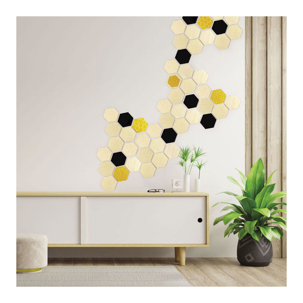 Graine Creative Graine houten hexagon vormen - 6st.