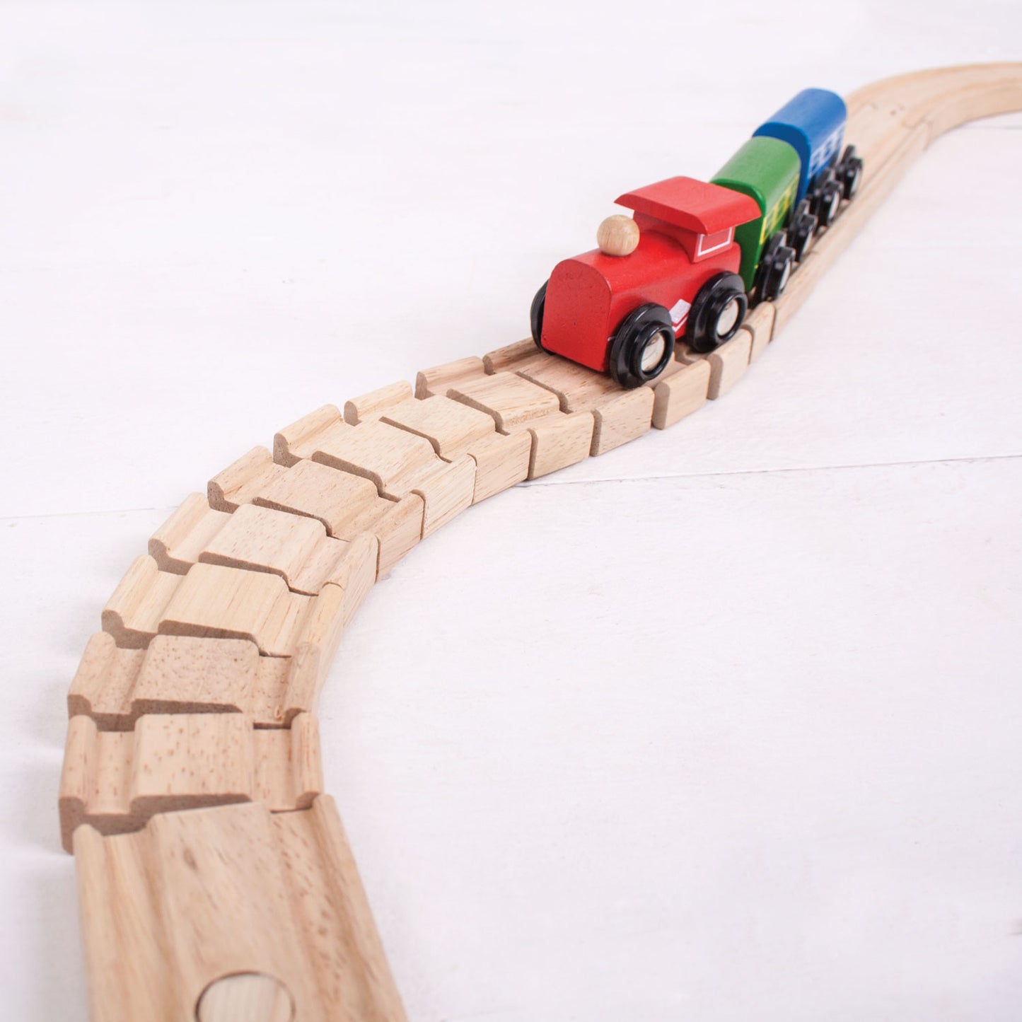 BIGJIGS houten rails - flexibel, 2st.