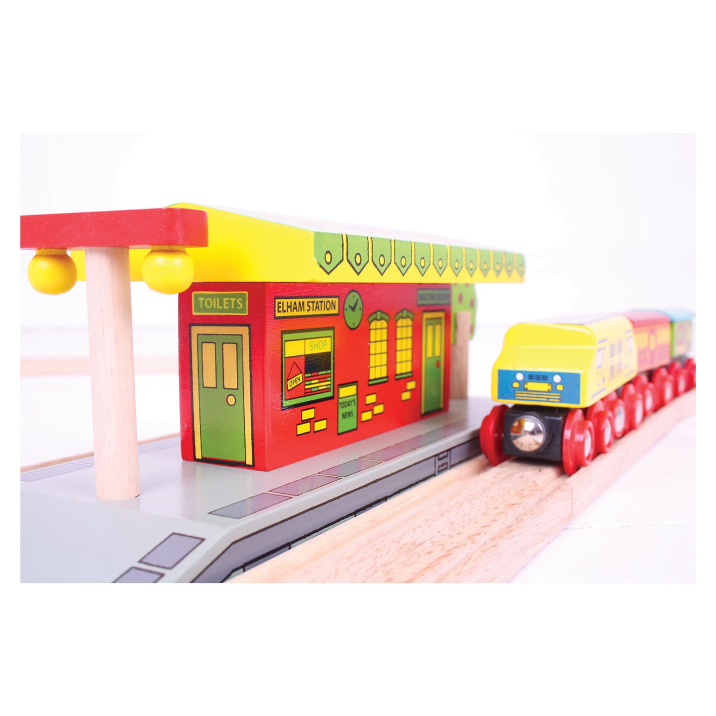 BIGJIGS houten rails - dorpsstation