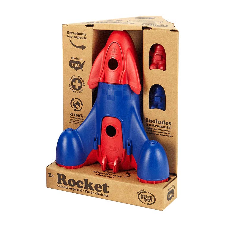 Green Toys rocket - blauwe raket voor binnen en buiten
