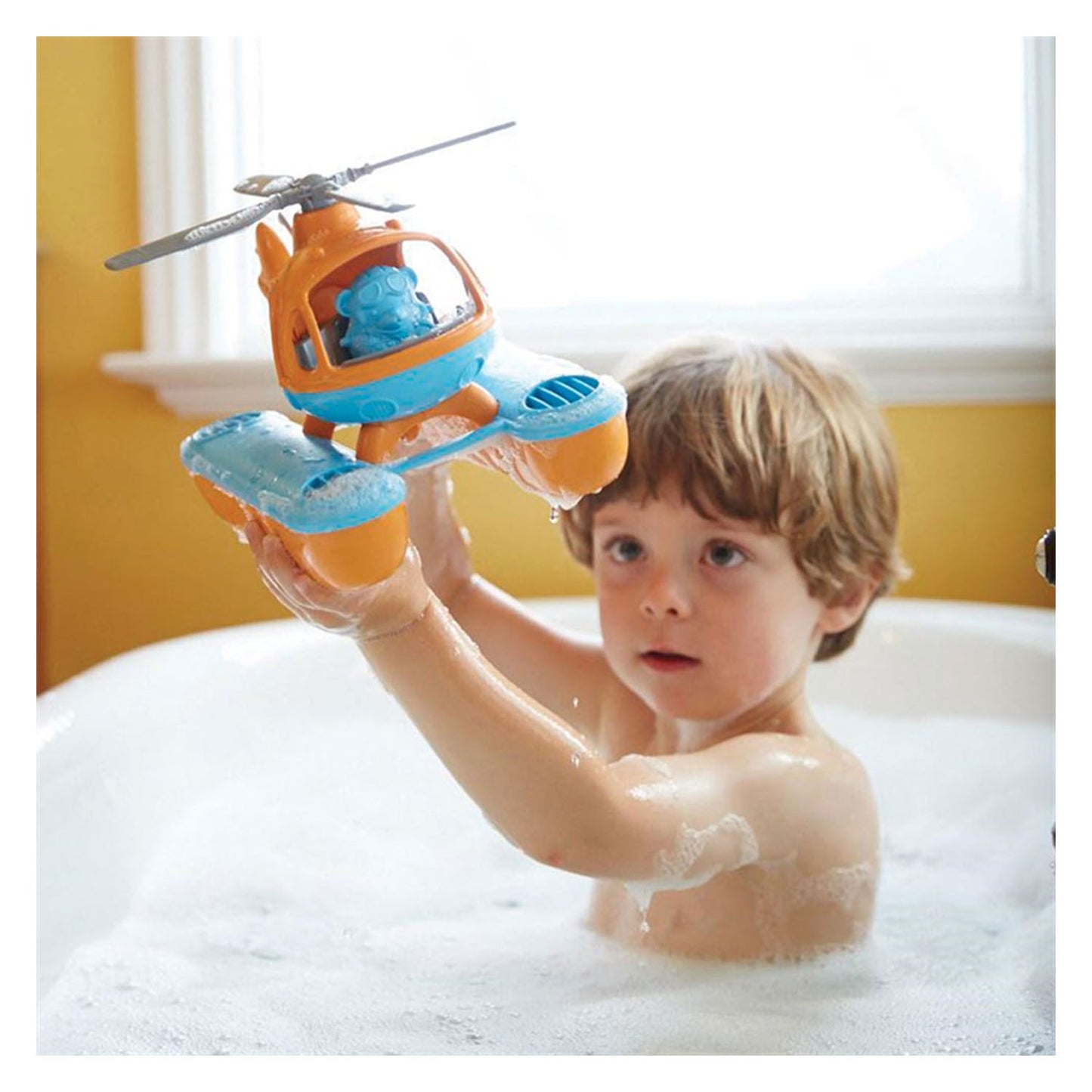 Green Toys zee helikopter oranje