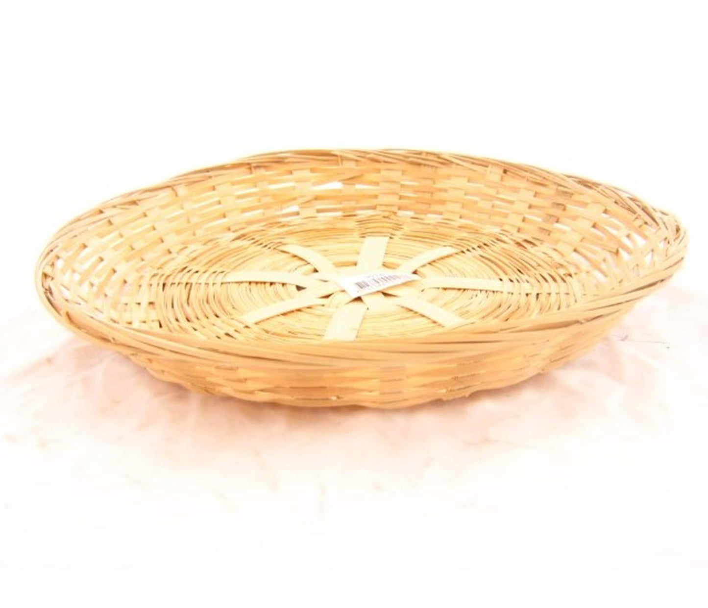 Baskin Schaal bamboe gevl. rond laag 30x5cm