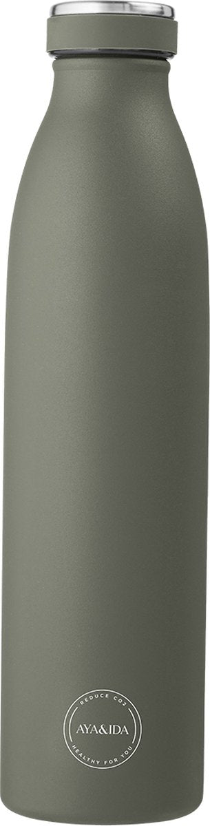 Aya Ida - drinking bottle - thermosfles - waterfles - 750ml - tropical green