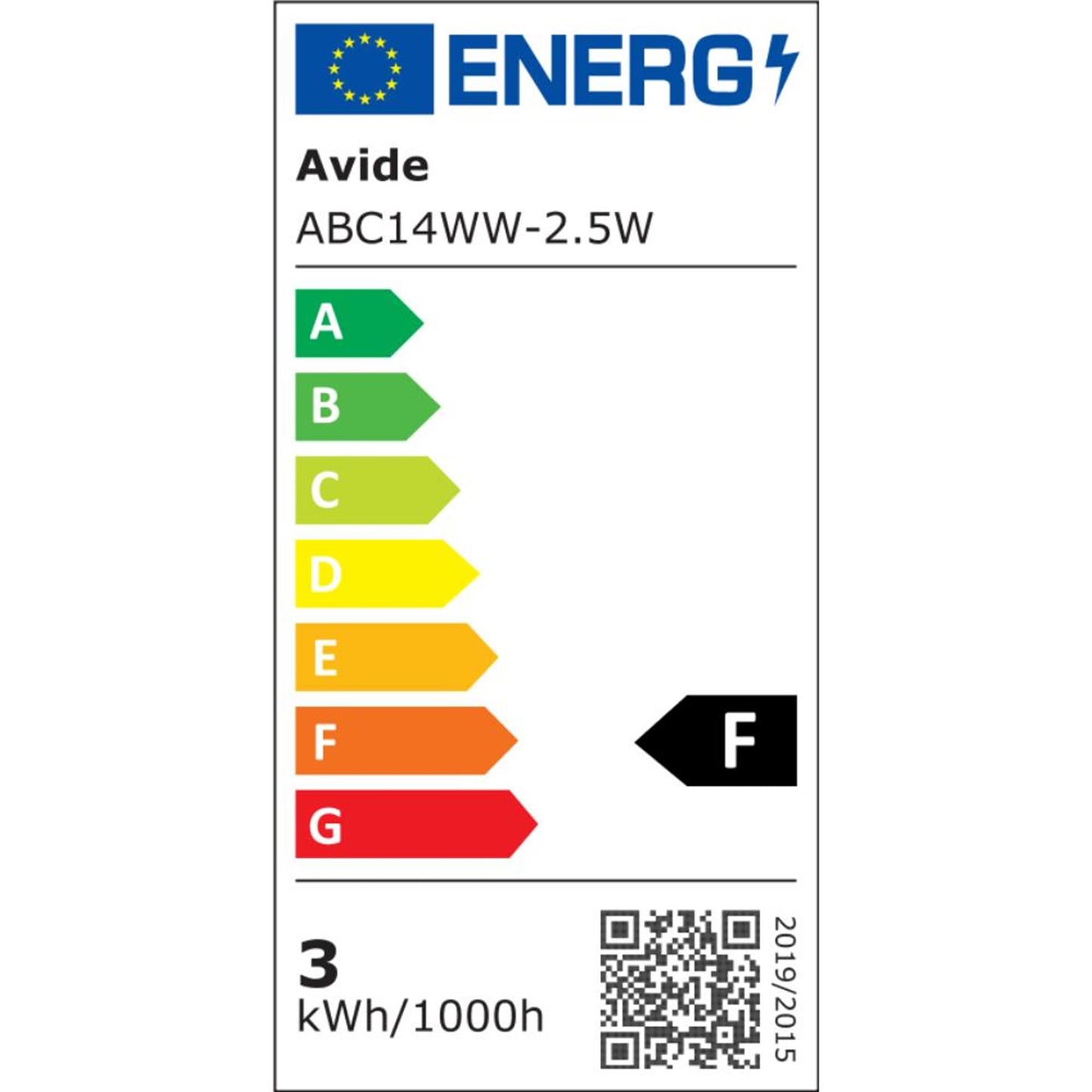 Avide led lamp e14 4w 3000k ww 320lm