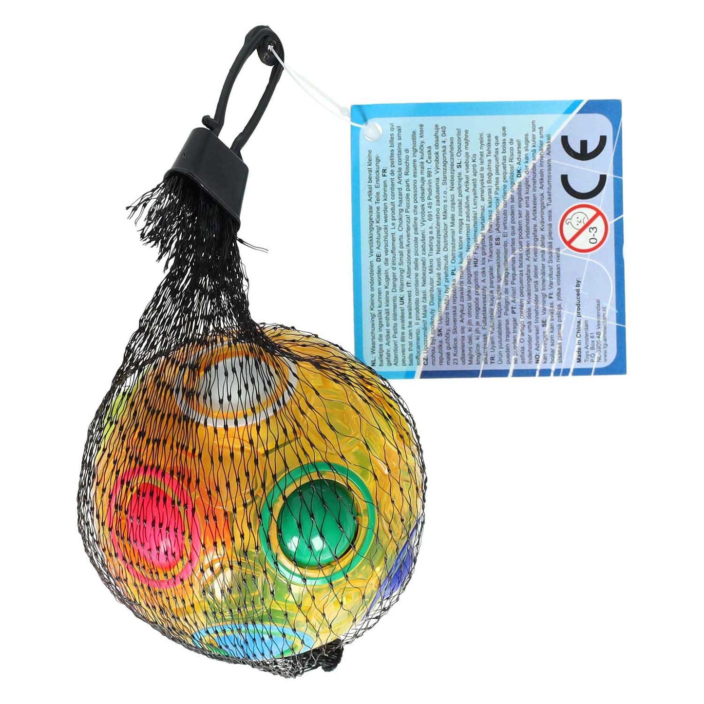 Brain Games Transparant magische bal fidget speelgoed stressbal 6,5 cm.