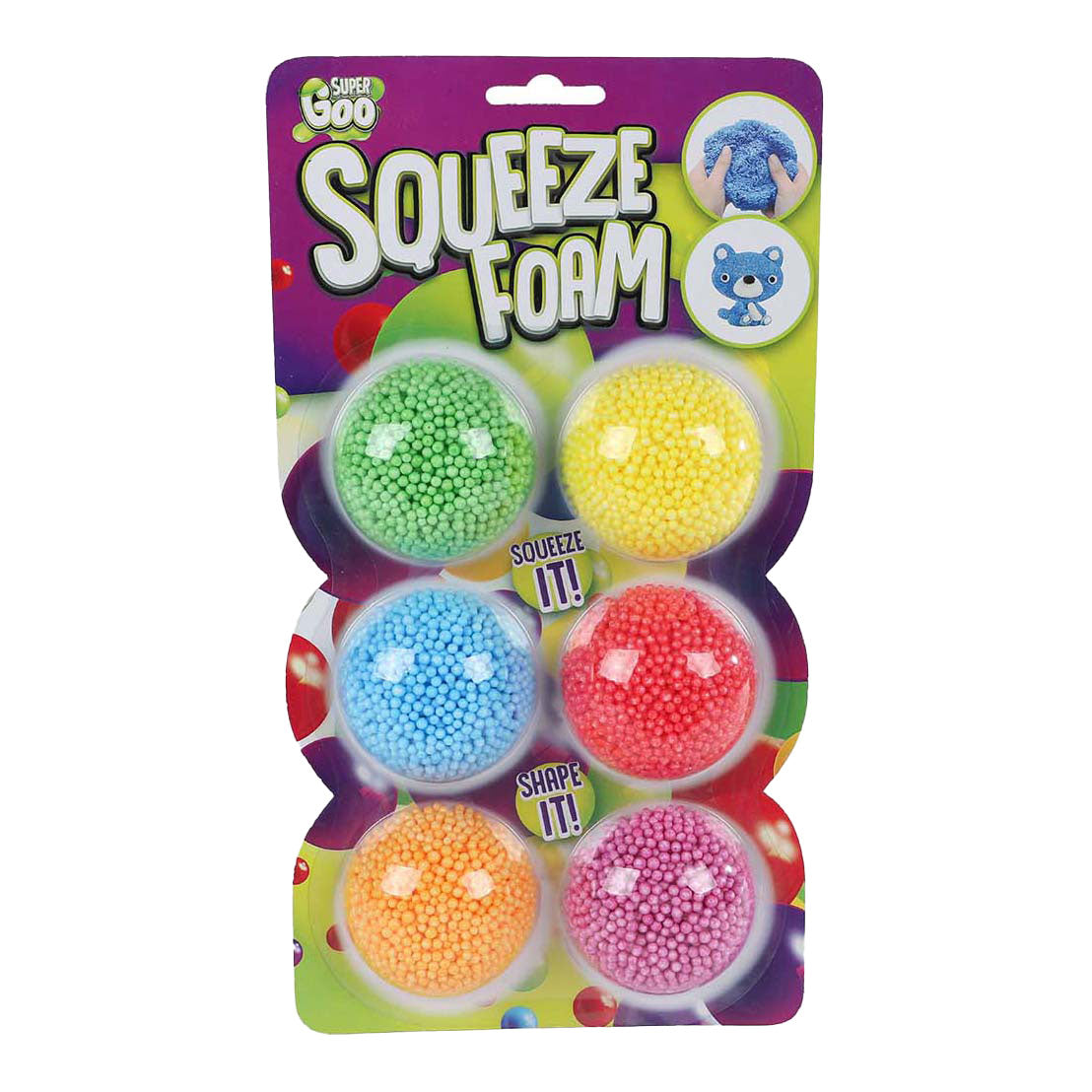 Ty Super goo foamput met 6 kleuren srofoam