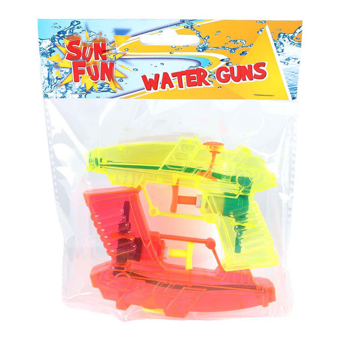 Sun Fun waterpistolen kleur, 2dlg.