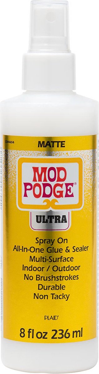 Mod Podge spray ultra mat - lijm, vernis en sealer in één - 236 ml