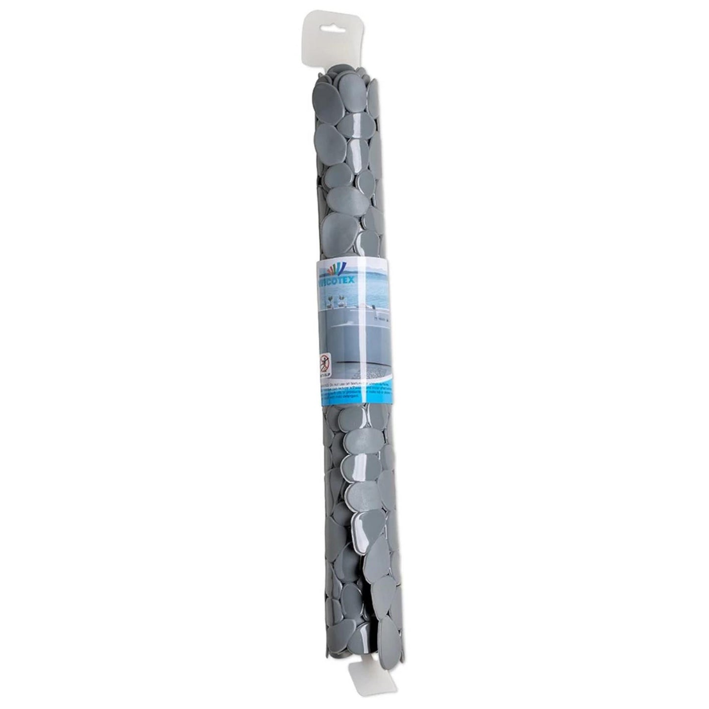 Wicotex Douchemat antislip stones 53x53cm grijs