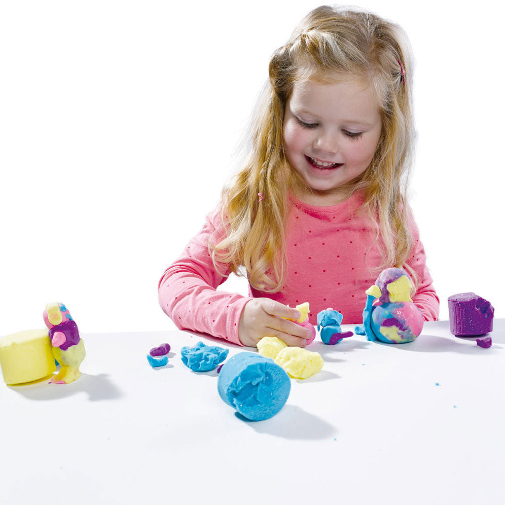 SES Creative Ses glitterklei - 4 kleipotjes