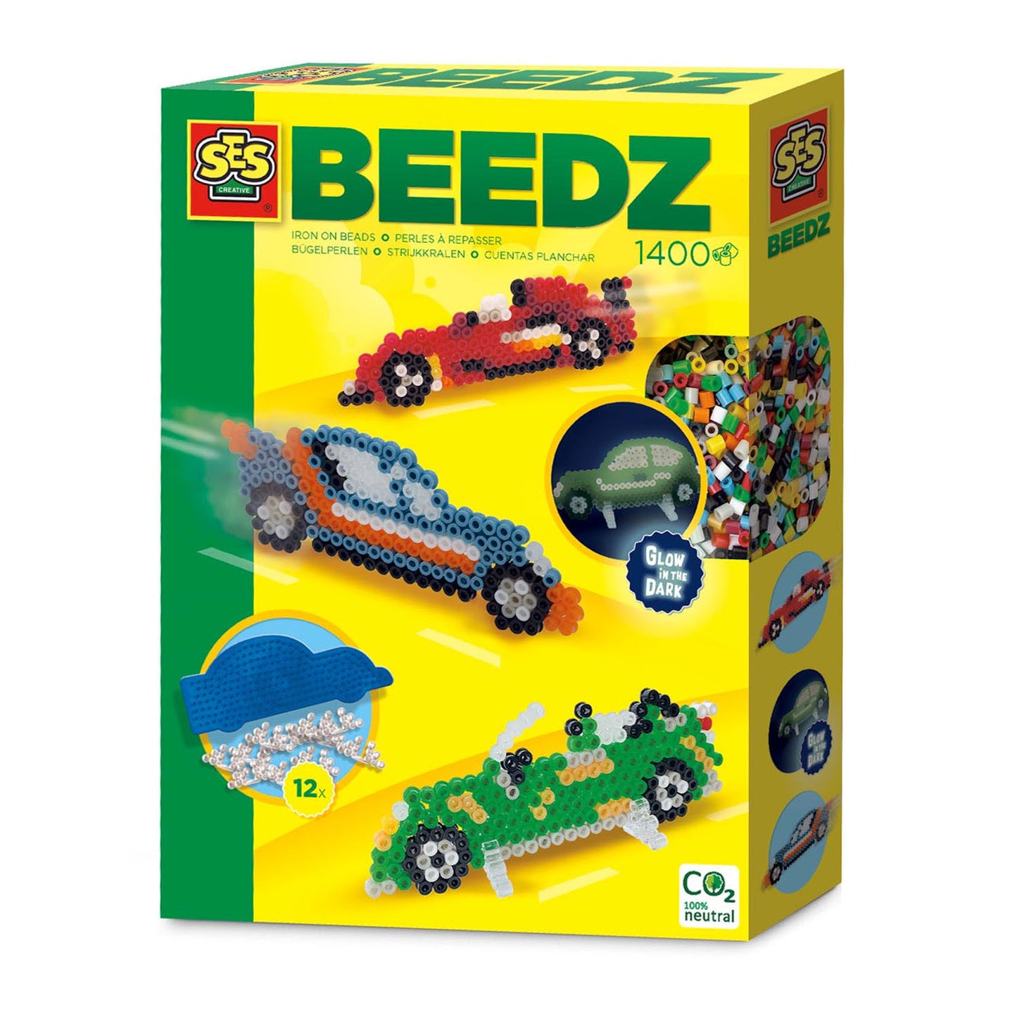 SES Creative Ses strijkkralenset - auto