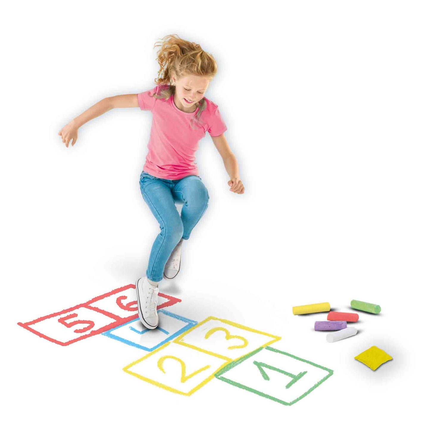 SES Creative Ses stoepkrijt spellen 5in1