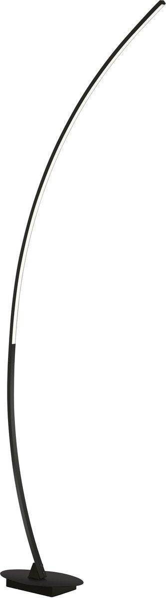 RL LIVE YOUR LIGHT Reality solo - vloerlamp - zwart mat - incl. 1x smd 11 w - voetschakelaar