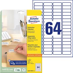 Hangmapetiketten Avery Zweckform L6021REV-25 Wit