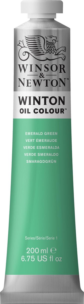 Winsor Newton winton oil colours 200ml emerald green