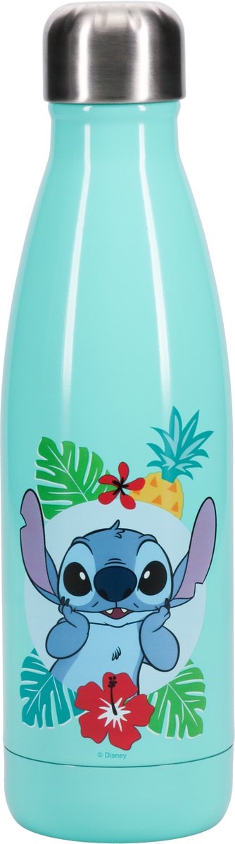 Paladone Lilo and stitch - stitch drinkfles - rvs - 500 ml
