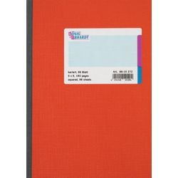 Notitieboek König Ebhardt A5 geruit rood