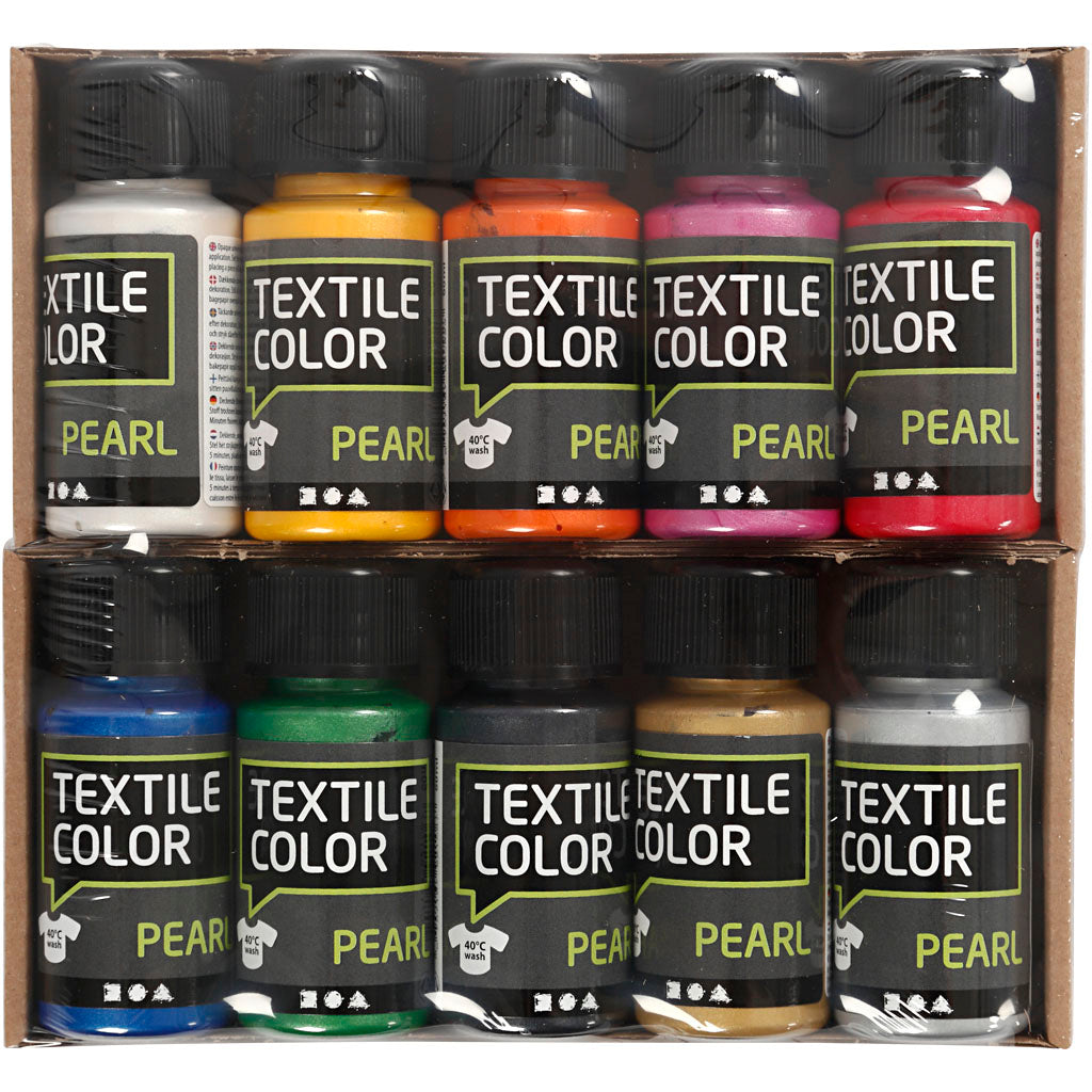 Creativ Company Https: www.cchobby.nl textielkleur-parelmoer-diverse-kleuren-10x50-ml-1-doos
