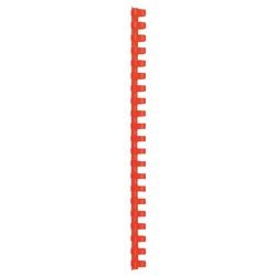 Bindruggen GBC plastic A4 16mm rood capaciteit 145vel