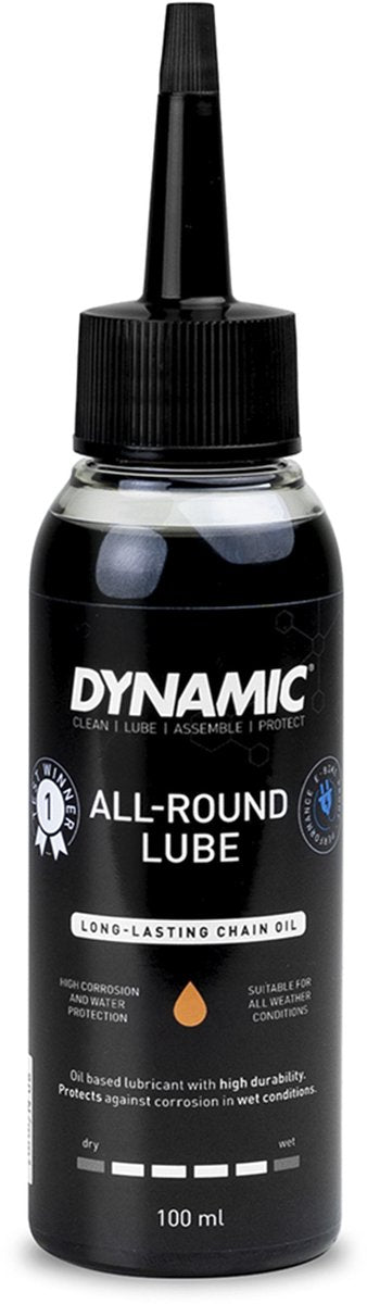DYNAMIC all round lube 100ml - kettingolie fiets - fietsketting smeermiddel - voor alle weersomstandigheden - wet en dry lube