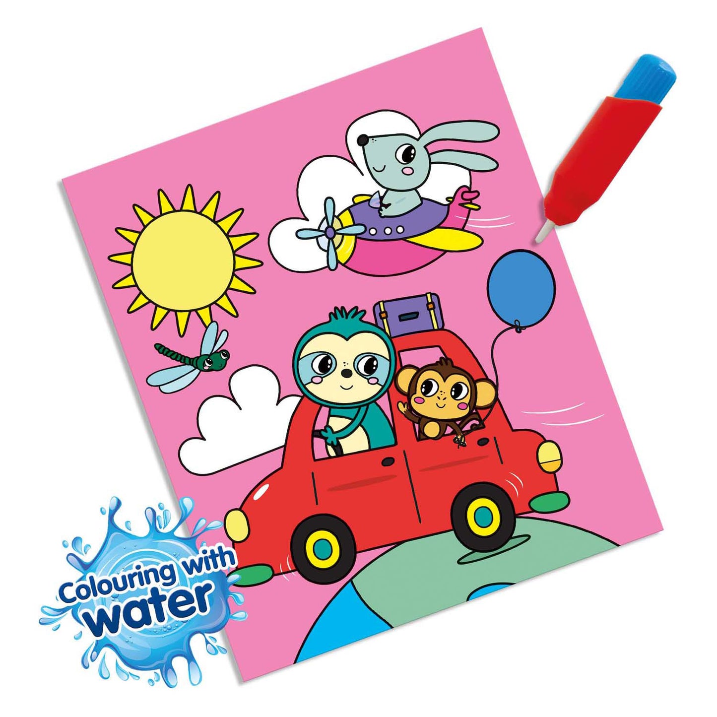 SES Creative Ses kleuren met water kleurboek - op reis