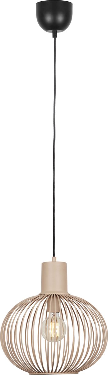 TRIO gila - hanglamp - sand - excl. 1x e27 4 w - d: 33cm - plafondbevestiging - in hoogte verstelbaar