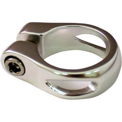 Union zadelpenklem 34.9mm sleuf zilver
