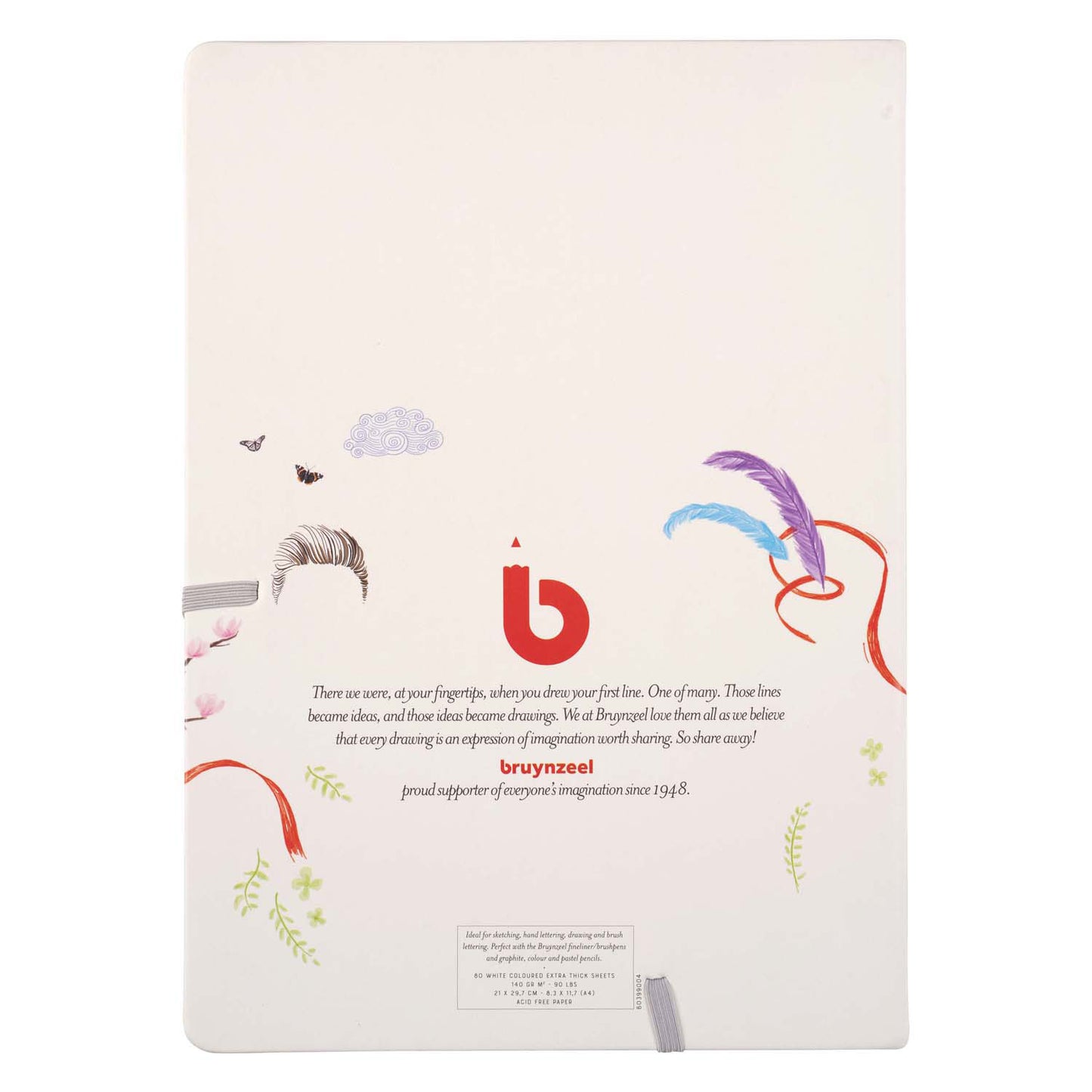 BRUYNZEEL creatives schets notitieboek a4 140 g m 80 vellen