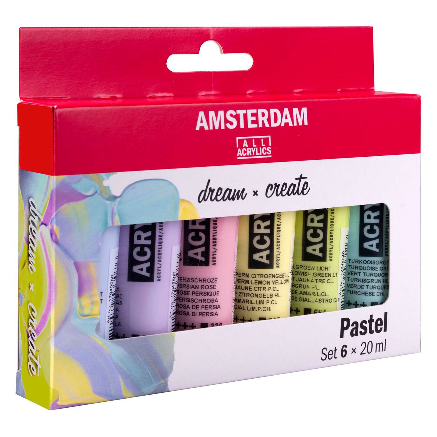 Amsterdam standard series acrylverf pastel set 20ml, 6dlg.
