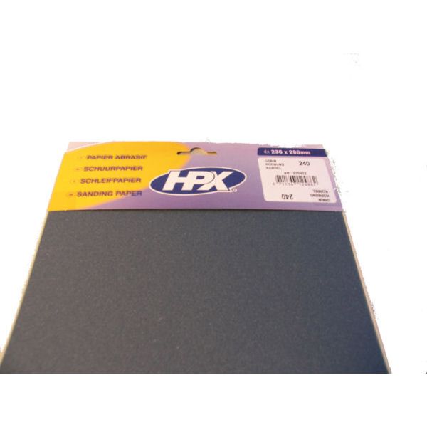 Hpx Schuurpapier korrel 400 (4 stuks)
