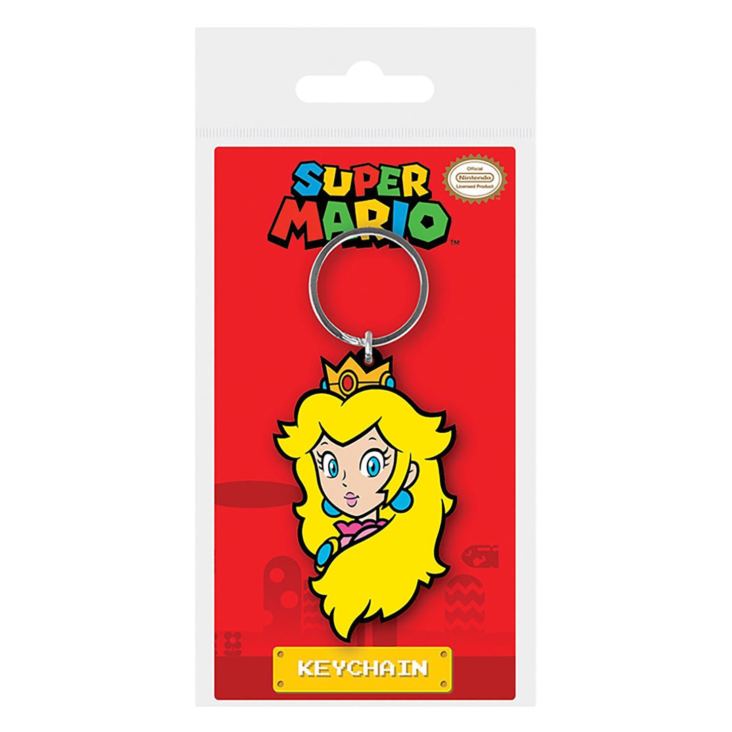 Super Mario princess peach pvc sleutelhanger