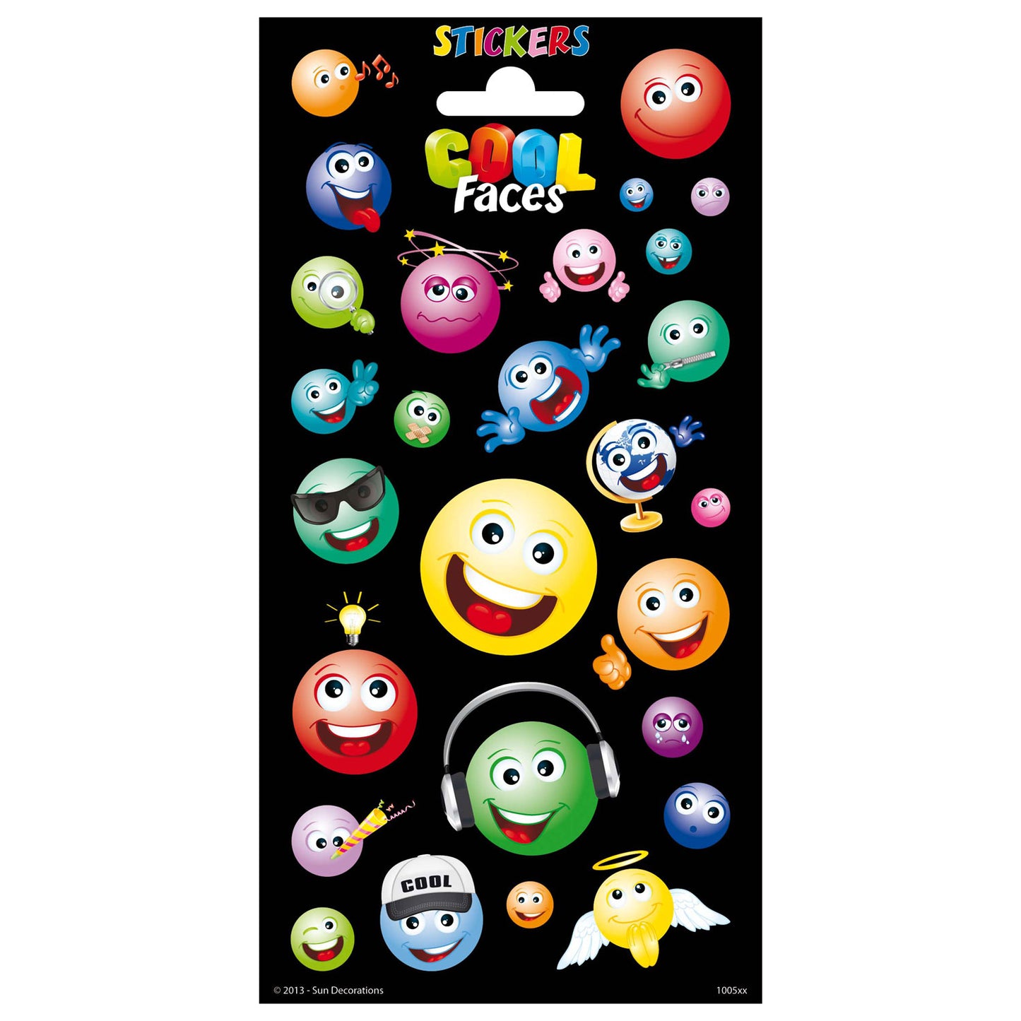 Creative Craft Group Stickervel twinkle - coole gezichten