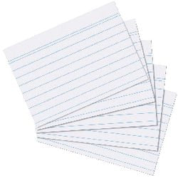Indexkaarten Herlitz A5 170 g m² wit