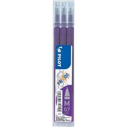 Rollerball Navulling Pilot Frixion 0,4mm uitwisbaar paars pak 3 stuks