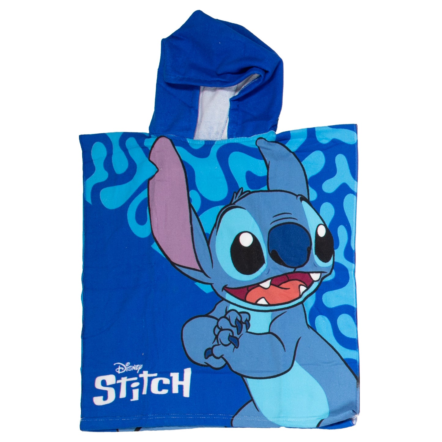 Puch Handdoek poncho stitch blauw 55x110cm
