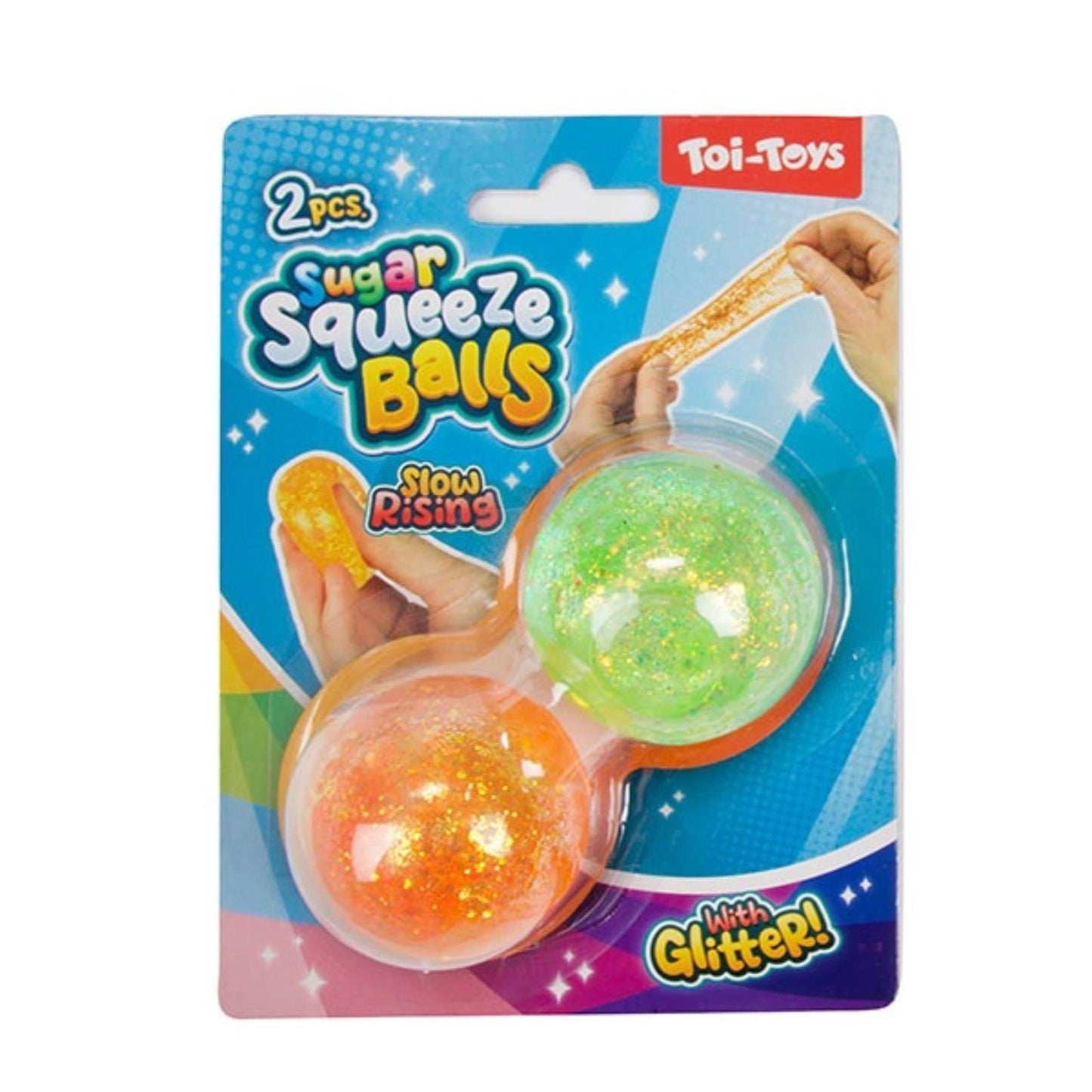 Toi-Toys Toi toys fun knijpbal sugar ø4cm 2 stuks
