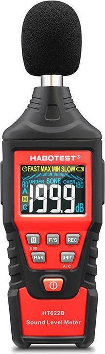 HABOTEST digitale decibelmeter ht622b usb a c