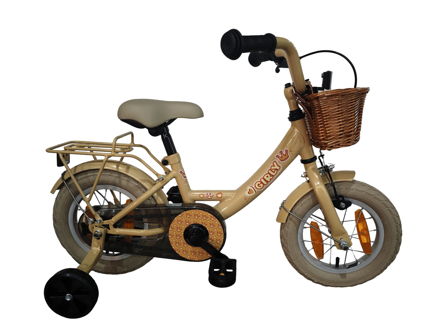 Hulzebos Cycle Parts B.V. Bfk 12 girly meisjes goud + mand 12gg10