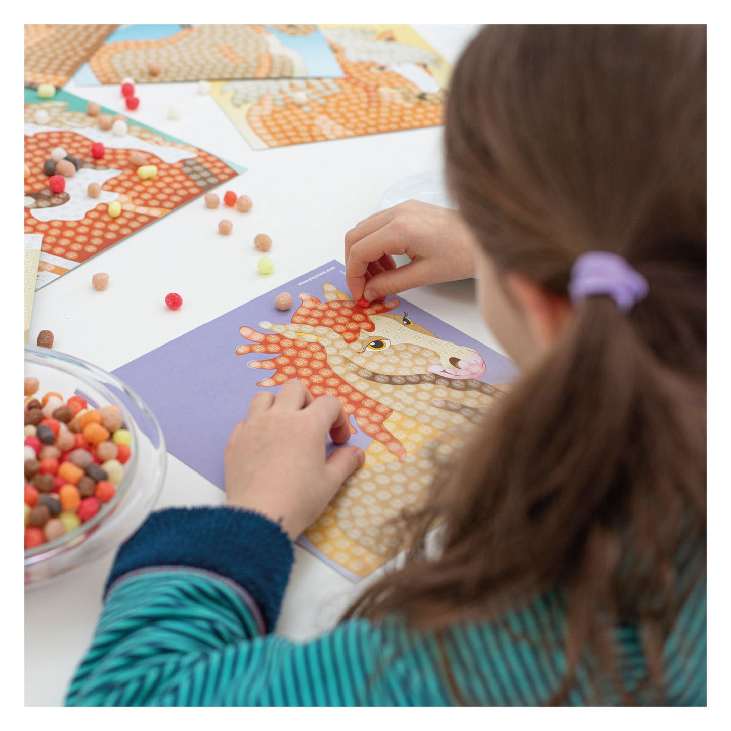 JBM Playmais trendy mosaic paarden (>3.000 stukjes)