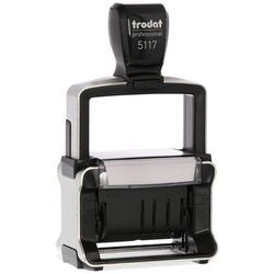 Zelfinktende stempel Trodat 5117 plastic 12 regels 4 mm tekens