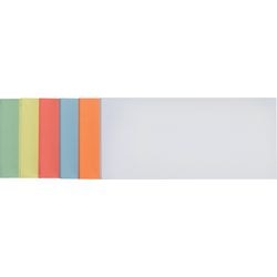 Presentatie kaarten rechthoekig 9,5x20,5cm assorti