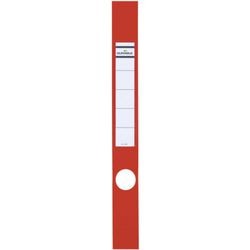 Ordner-rugetiket Durable 60x390mm rood 10 stuks