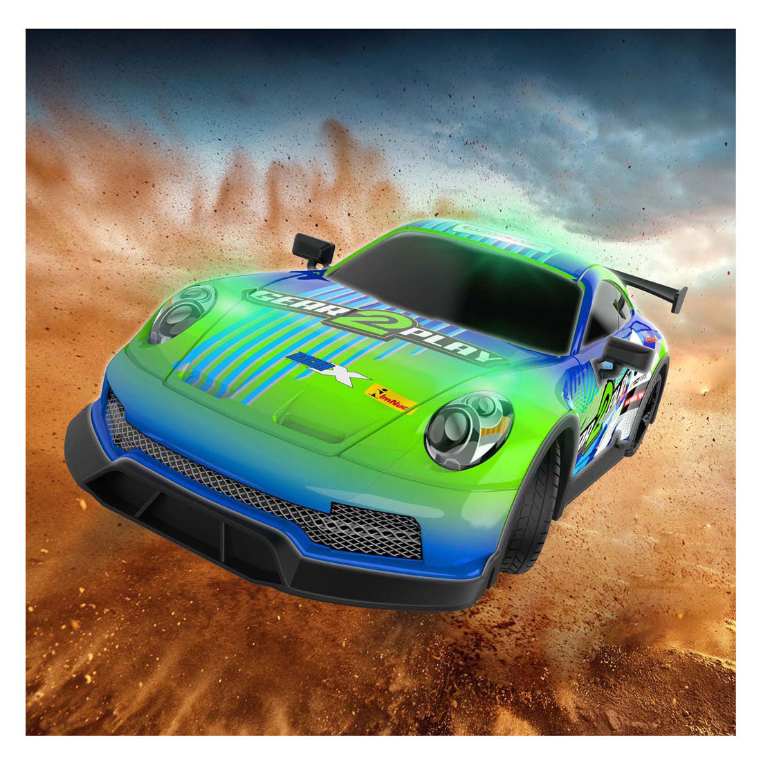 Gear2Play rc night flash bestuurbare auto