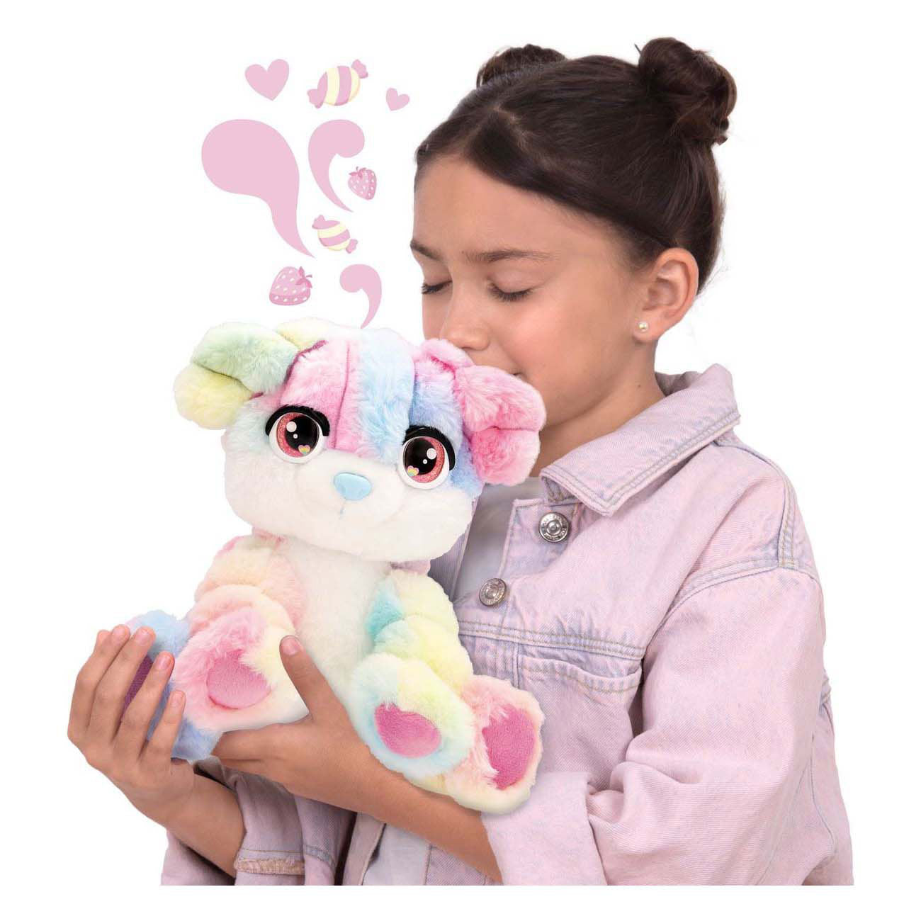 Spectron Cotton cuties puppy - geurende suikerspin knuffel, 30cm