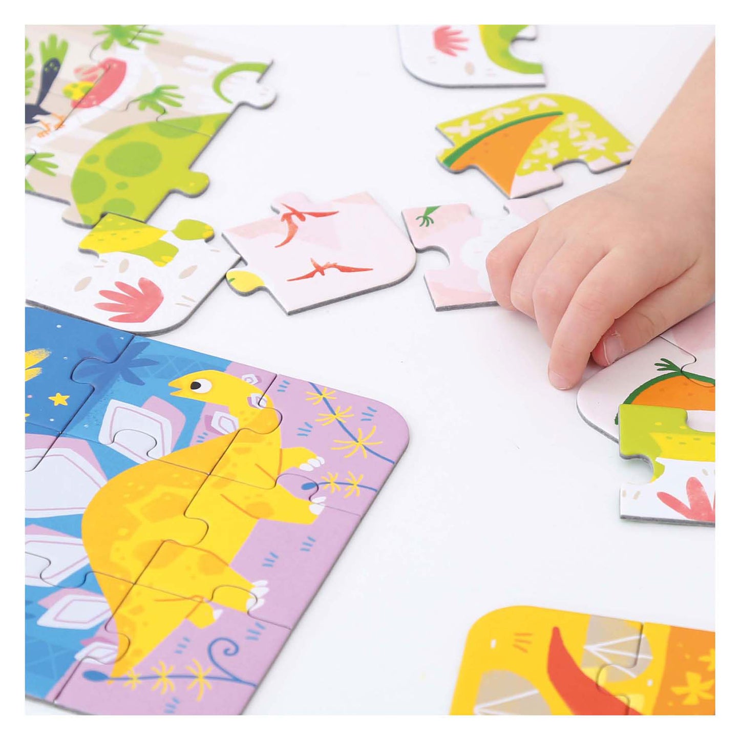 Banana Panda - on-the-go puzzel dinosaurus - 16st.