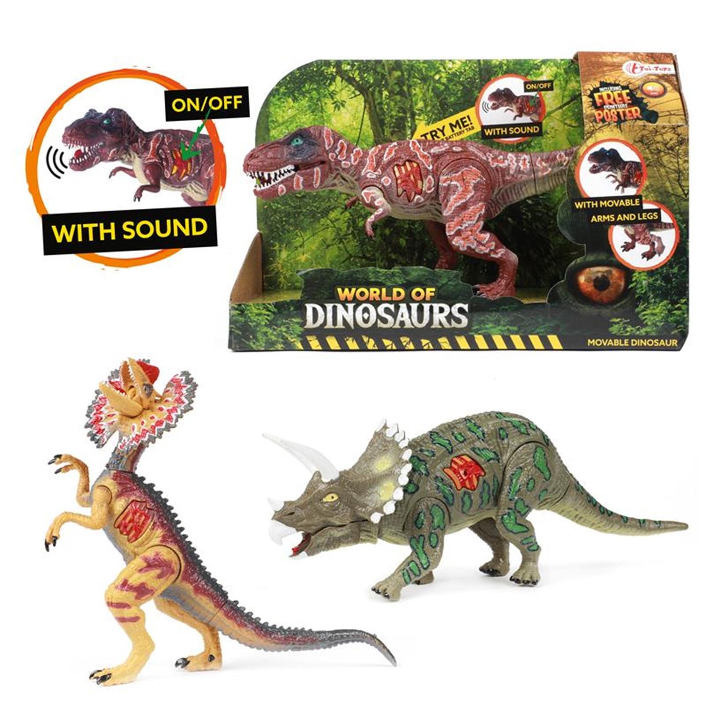 Toi-Toys Toi toys beweegbare dino met geluid